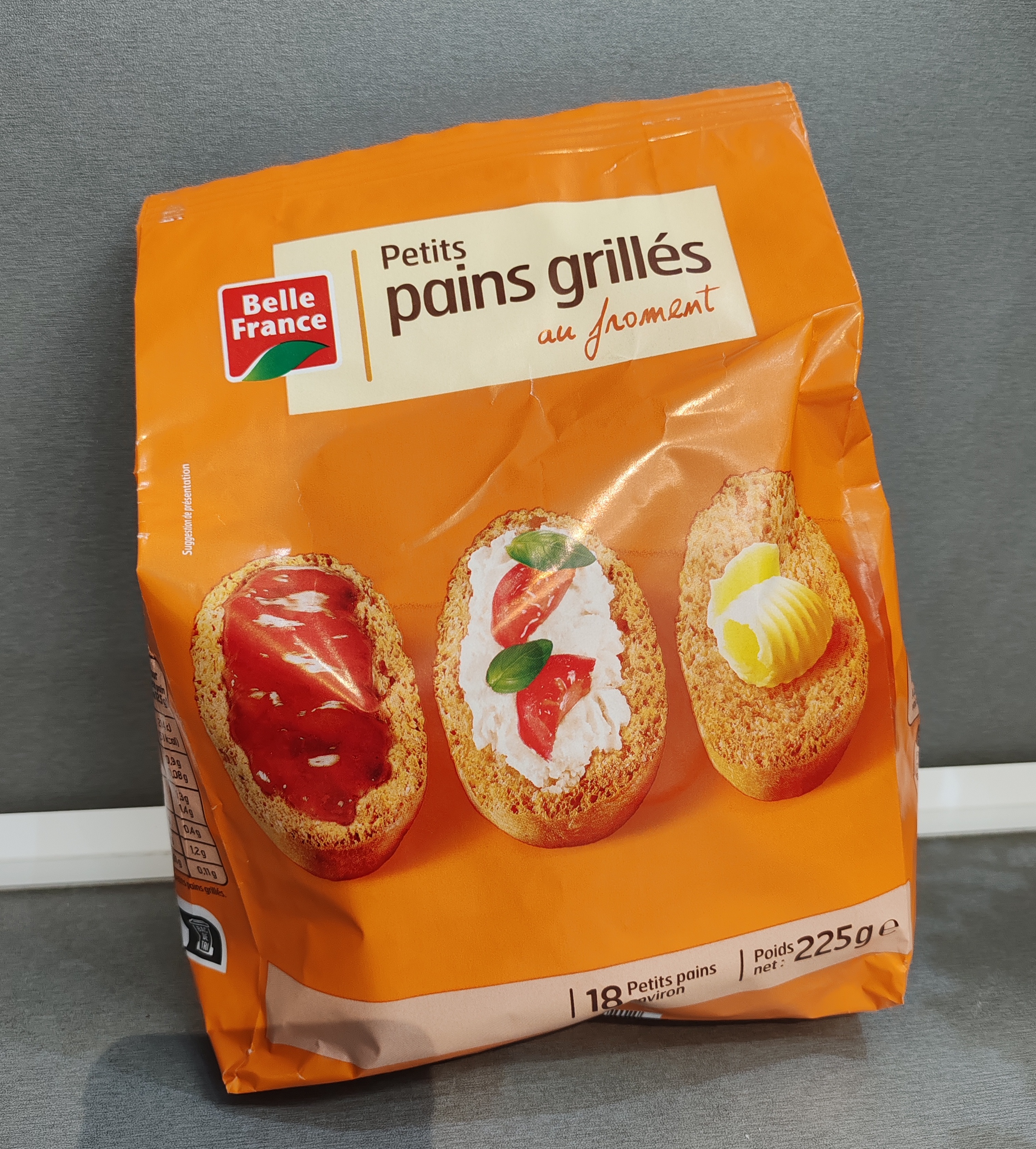 Pain grillé 18 portions